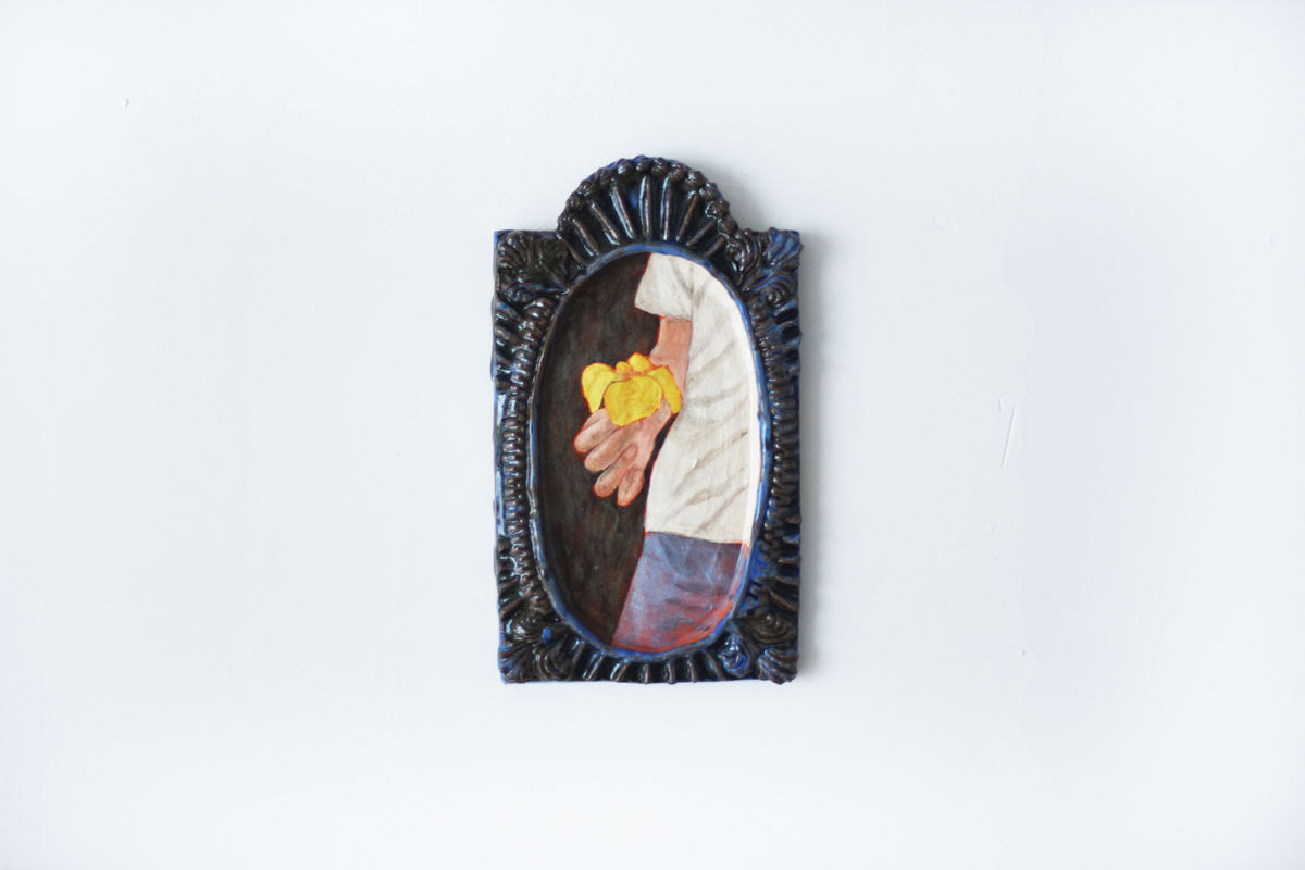 LA FLEUR DES SUCRIERS Céramique émaillée, 13.5x23.5cm 2025