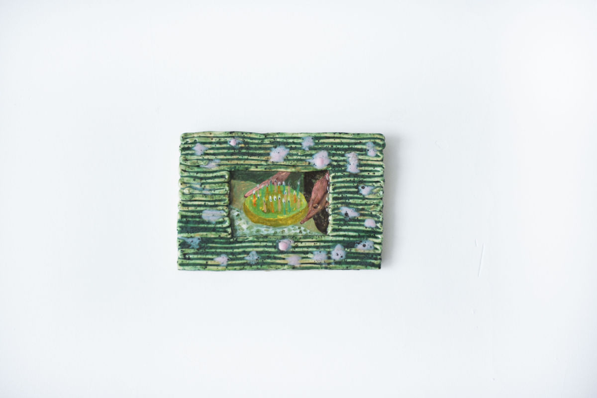 LE FLAN, Céramique émaillée, 16.5x11cm 2025